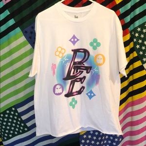 Billie Eilish Airbrushed White T-Shirt!